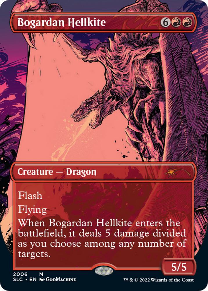 Bogardan Hellkite 2006/84 (Secret Lair: 30th Anniversary Countdown Kit)  - Borderless Foil | Good Games Modbury