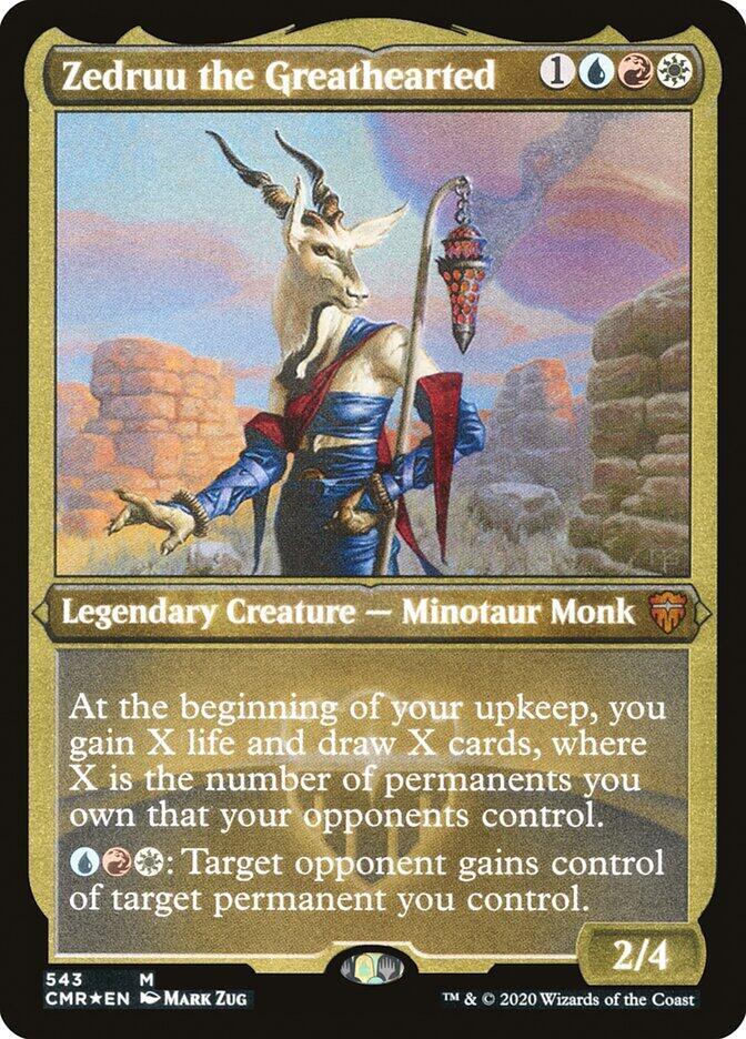 Zedruu the Greathearted Foil Etched 543 (Commander Legends)  - Foil | Good Games Modbury