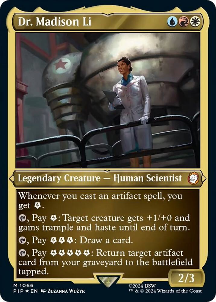 Dr Madison Li Display Commander Thick Stock 1066 (Universes Beyond: Fallout)  - Foil | Good Games Modbury