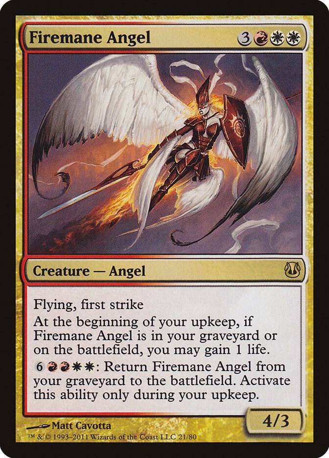 Firemane Angel 21/80 (Duel Decks: Ajani vs. Nicol Bolas)  | Good Games Modbury