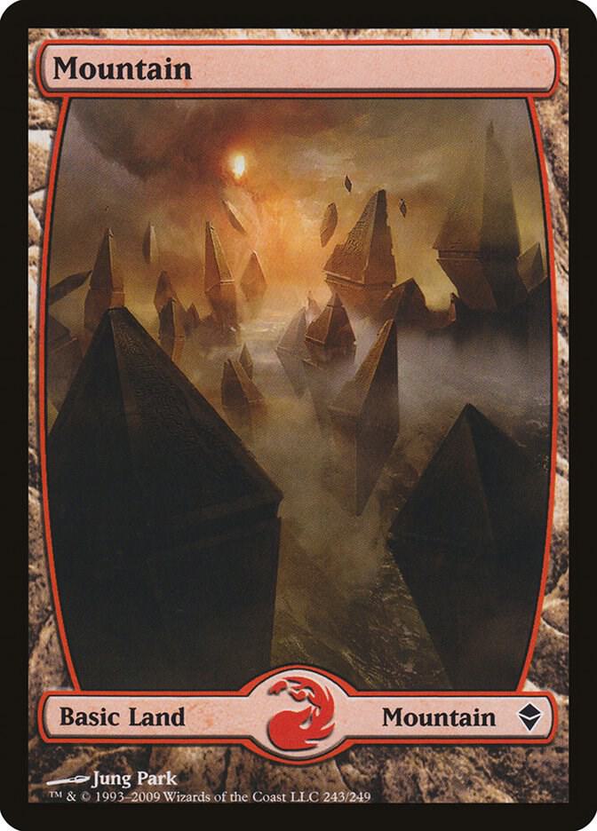 Mountain 243/249 (Zendikar)  - Full Art | Good Games Modbury