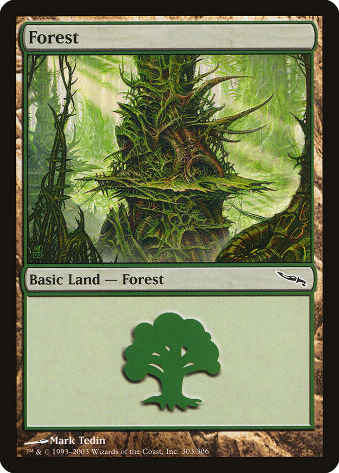 Forest (303) [Mirrodin] | Good Games Modbury