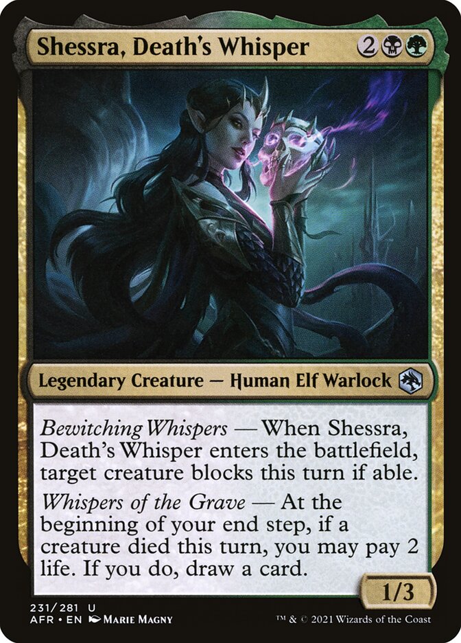 Shessra, Death's Whisper 231/281 (Adventures in the Forgotten Realms)  | Good Games Modbury