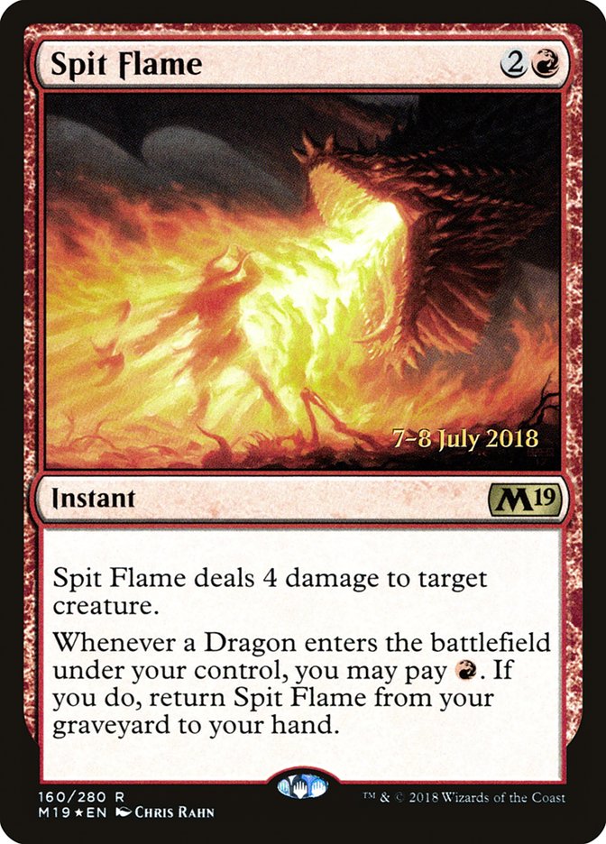 Spit Flame [Core Set 2019 Prerelease Promos] | Good Games Modbury