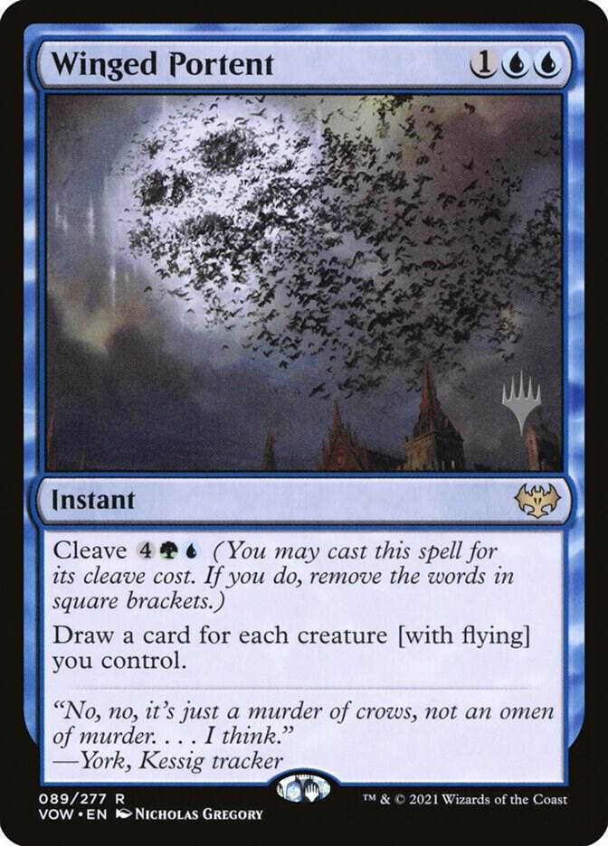 Winged Portent 89 (Promo Pack: Kamigawa: Neon Dynasty)  - Foil | Good Games Modbury