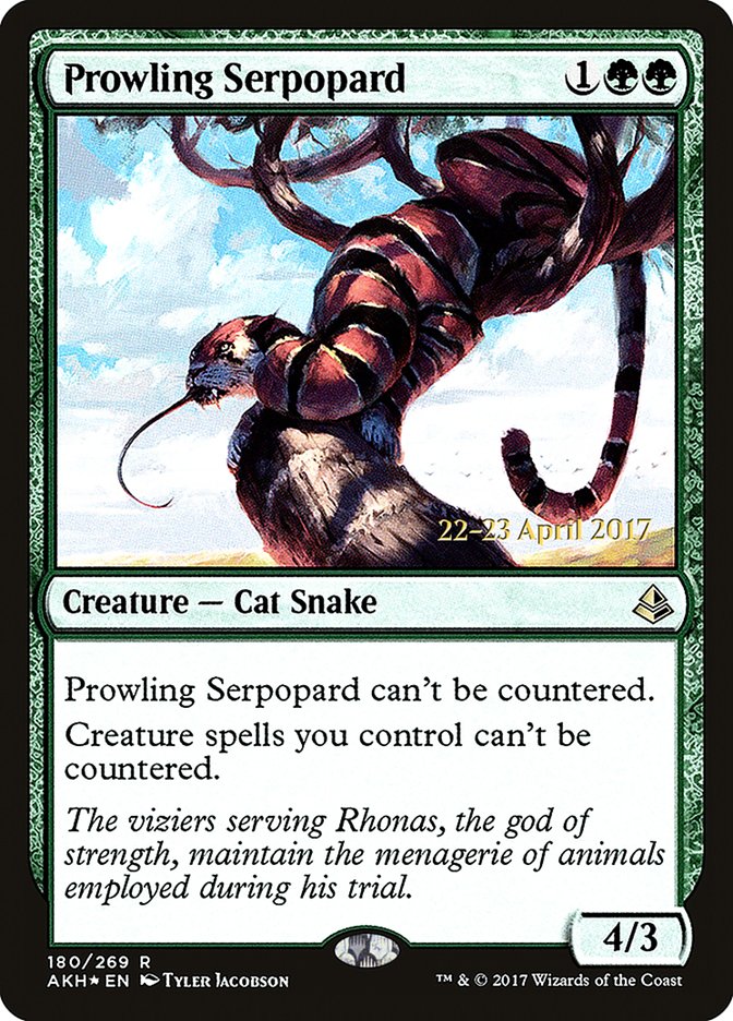 Prowling Serpopard [Amonkhet Prerelease Promos] | Good Games Modbury