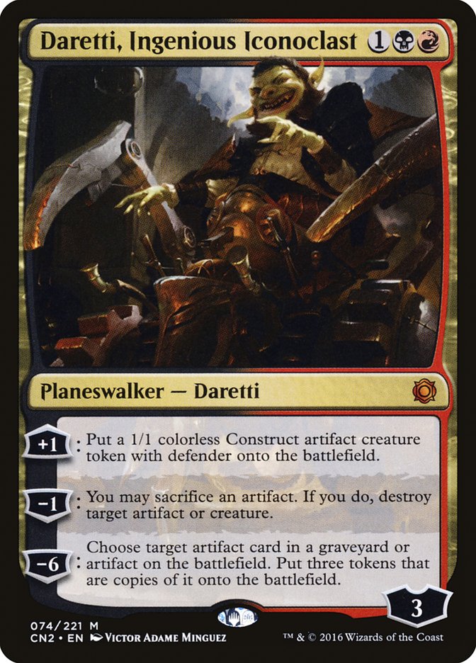 Daretti, Ingenious Iconoclast 74/221 (Conspiracy: Take the Crown)  - Foil | Good Games Modbury