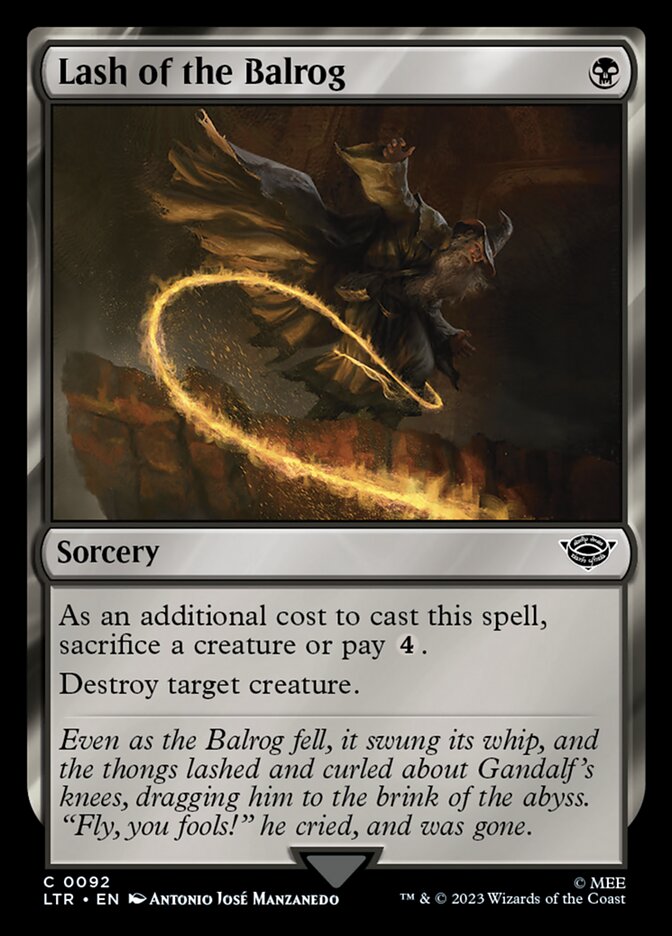 Lash of the Balrog 92/281 (Universes Beyond: The Lord of the Rings: Tales of Middle-earth)  - Foil | Good Games Modbury