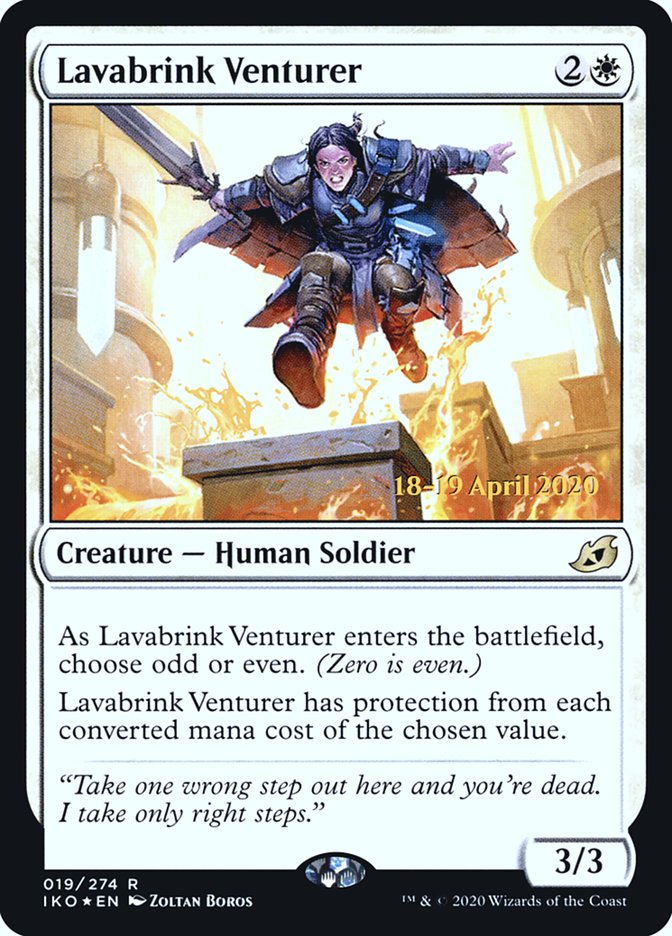 Lavabrink Venturer [Ikoria: Lair of Behemoths Prerelease Promos] | Good Games Modbury