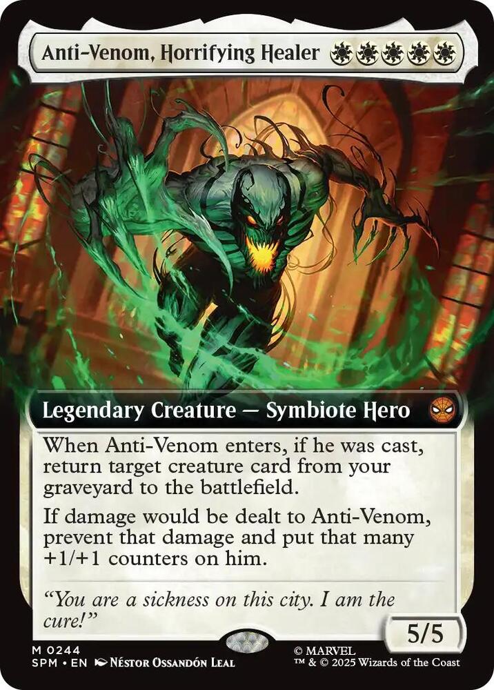 Anti Venom Horrifying Healer Extended Art 244 (Marvel's Spider-Man)  - Extended Art | Good Games Modbury