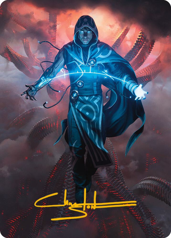 Jace the Perfected Mind Art Card 15 81 Gold Stamped Signature 15 (Art Series: Phyrexia: All Will Be One)  | Good Games Modbury