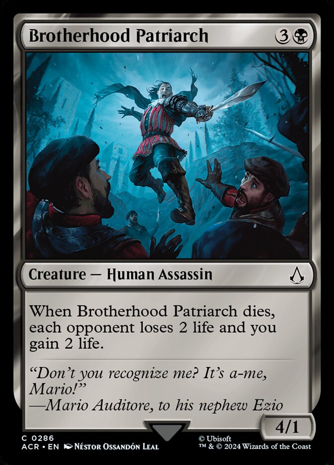 Brotherhood Patriarch 286/110 (Universes Beyond: Assassin's Creed)  | Good Games Modbury