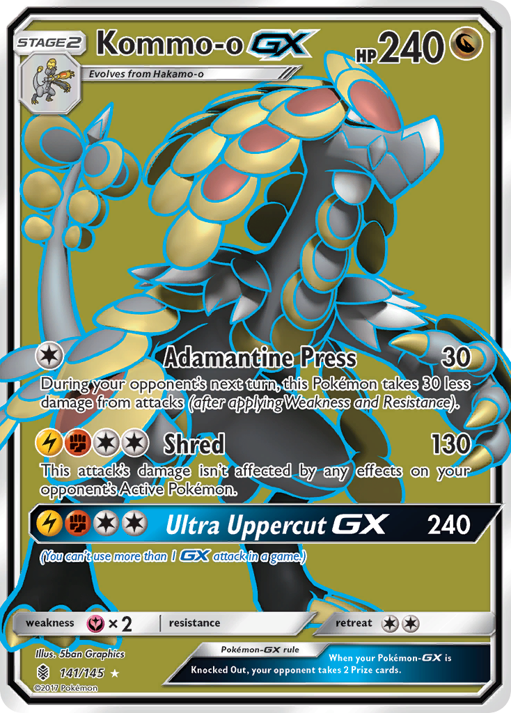 Kommo-o GX (141/145) [Sun & Moon: Guardians Rising] | Good Games Modbury