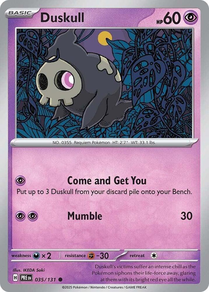 Duskull (035/131) [Scarlet & Violet: Prismatic Evolutions] | Good Games Modbury