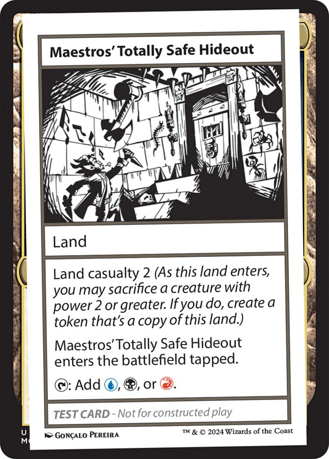 Maestros' Totally Safe Hideout 615/390 (Mystery Booster 2 Playtest Cards)  | Good Games Modbury