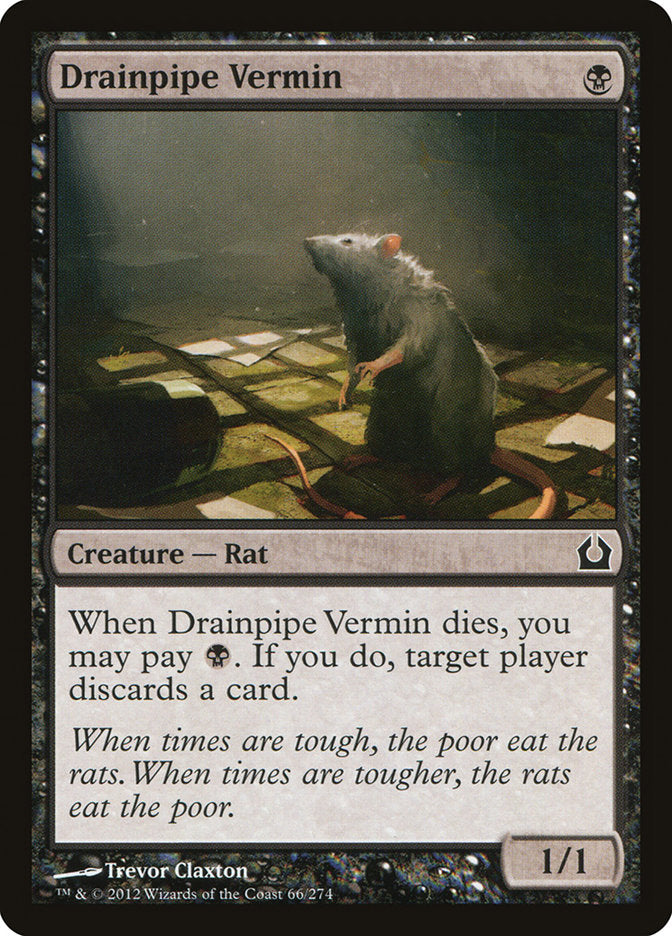 Drainpipe Vermin [Return to Ravnica] | Good Games Modbury
