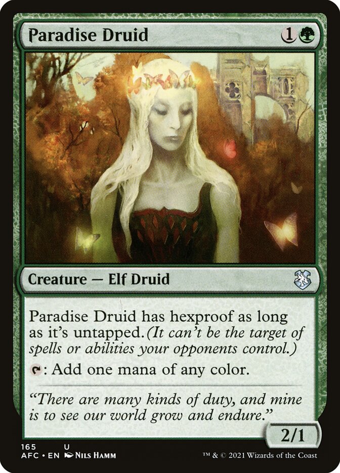Paradise Druid 165/62 (Commander: Adventures in the Forgotten Realms)  | Good Games Modbury