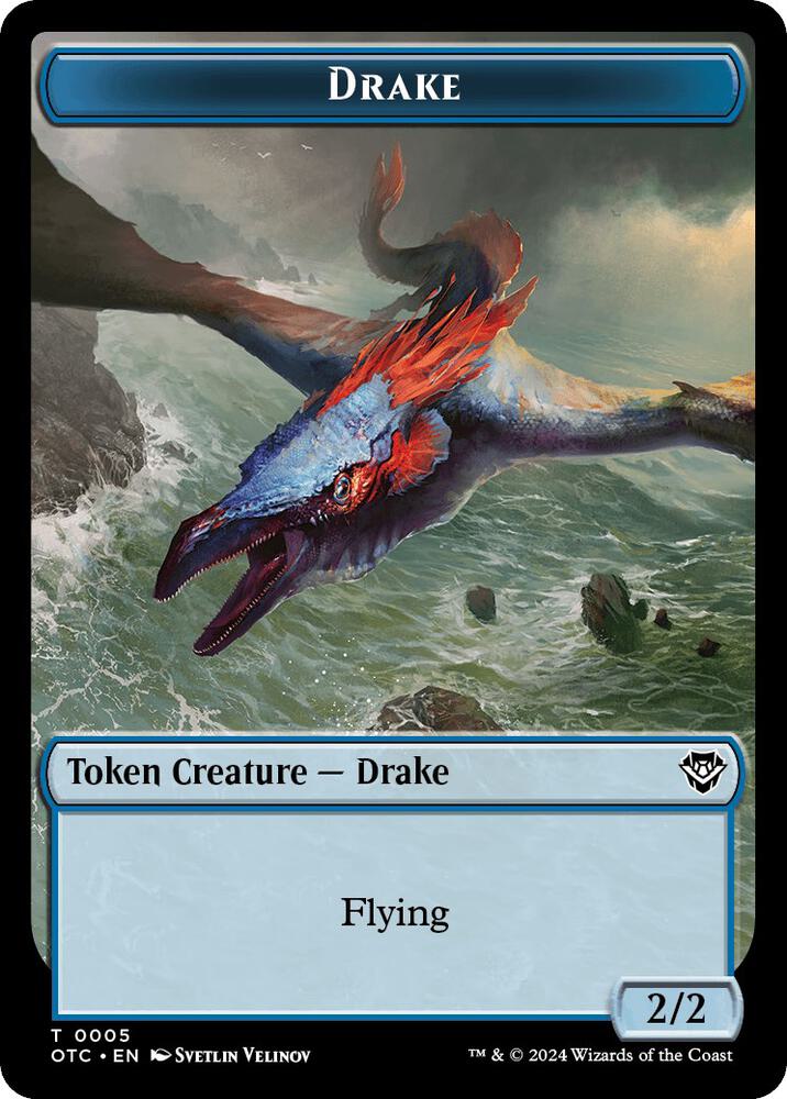 Drake Soldier 0026 Double Sided Token 5 // 26 (Commander: Outlaws of Thunder Junction)  | Good Games Modbury