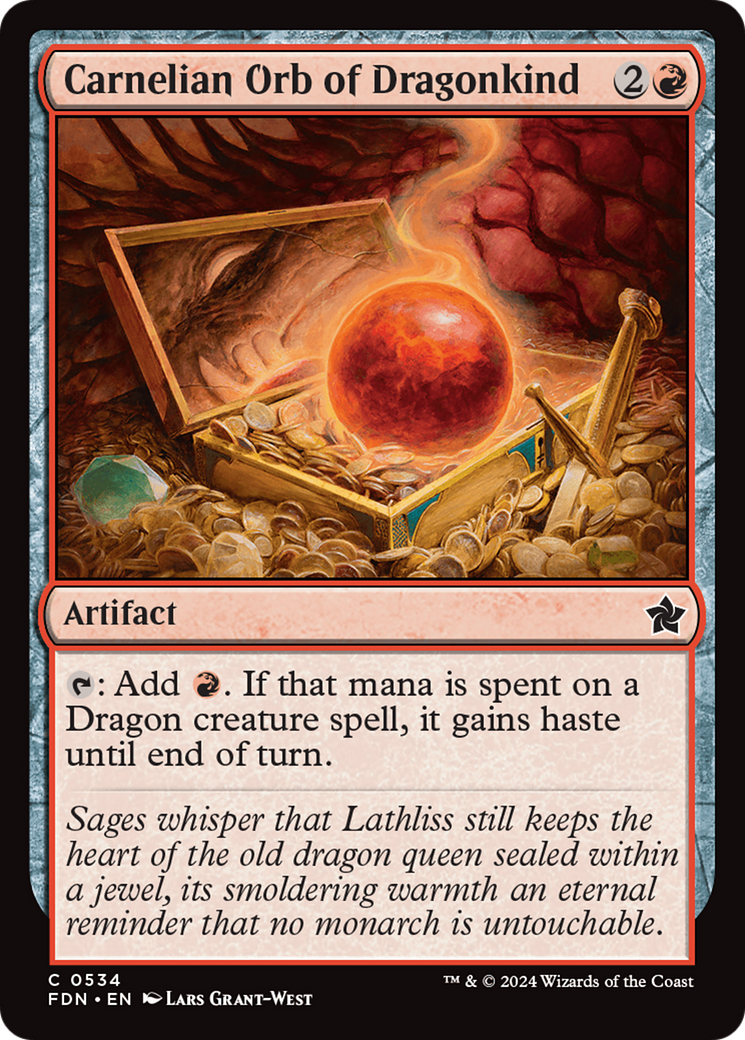 Carnelian Orb of Dragonkind [Foundations] | Good Games Modbury