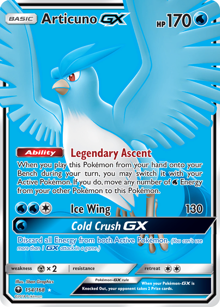 Articuno GX (154/168) [Sun & Moon: Celestial Storm] | Good Games Modbury