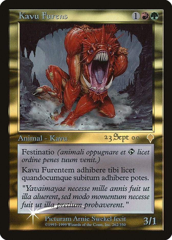 Raging Kavu Latin 262/1 (Prerelease Cards)  - Foil | Good Games Modbury