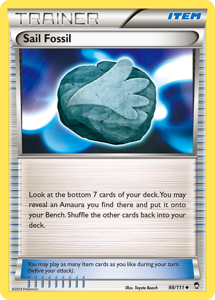 Sail Fossil (98/111) [XY: Furious Fists] | Good Games Modbury