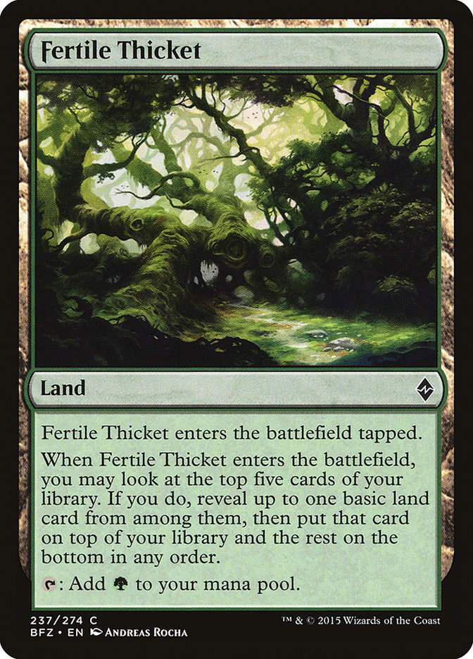 Fertile Thicket [Battle for Zendikar] | Good Games Modbury