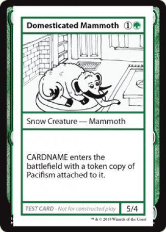 Domesticated Mammoth (2021 Edition) [Mystery Booster Playtest Cards] | Good Games Modbury