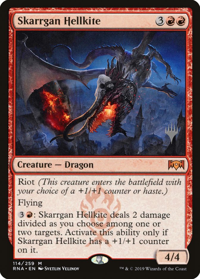 Skarrgan Hellkite (Promo Pack) [Ravnica Allegiance Promos] | Good Games Modbury