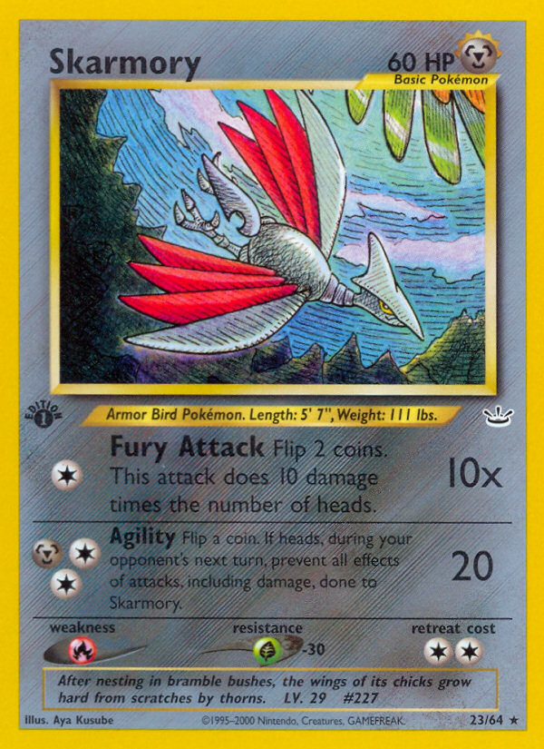 Skarmory (23/64) [Neo Revelation 1st Edition] | Good Games Modbury