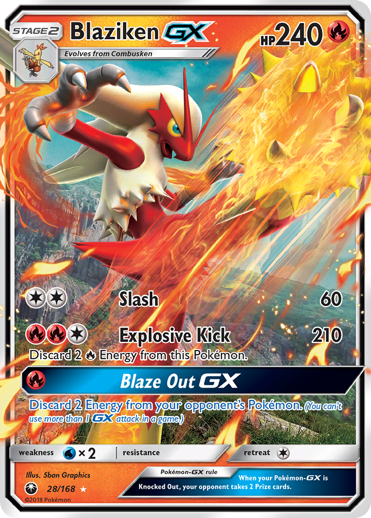 Blaziken GX (28/168) [Sun & Moon: Celestial Storm] | Good Games Modbury