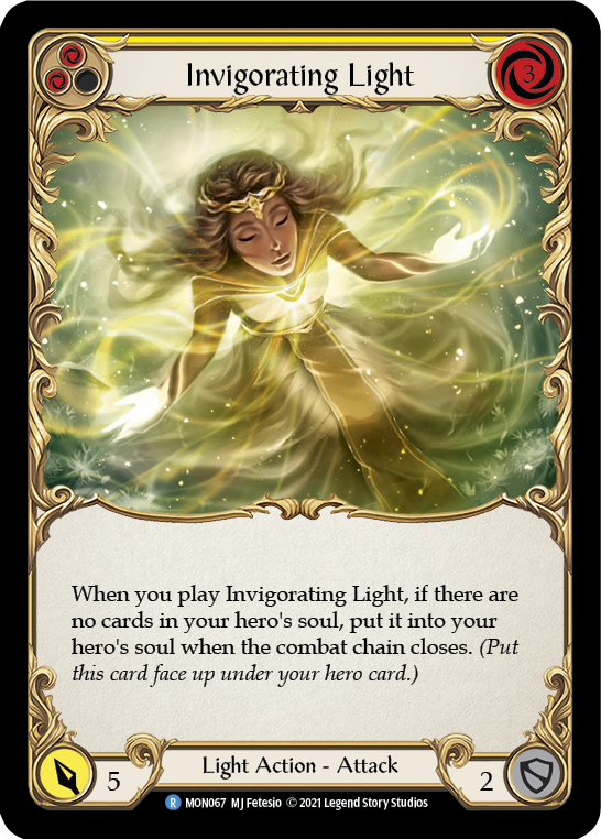 Invigorating Light (Yellow) [MON067-RF] (Monarch)  1st Edition Rainbow Foil | Good Games Modbury