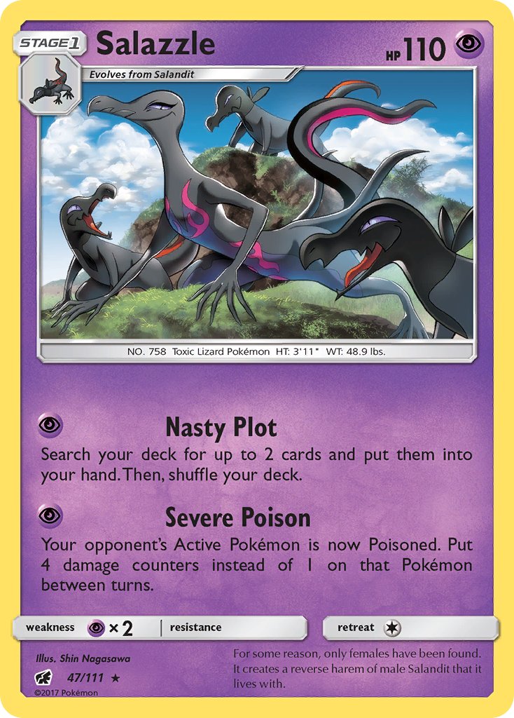 Salazzle (47/111) (Theme Deck Exclusive) [Sun & Moon: Crimson Invasion] | Good Games Modbury