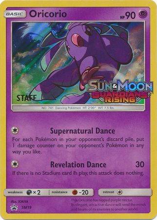 Oricorio (SM19) (Staff Prerelease Promo) [Sun & Moon: Black Star Promos] | Good Games Modbury