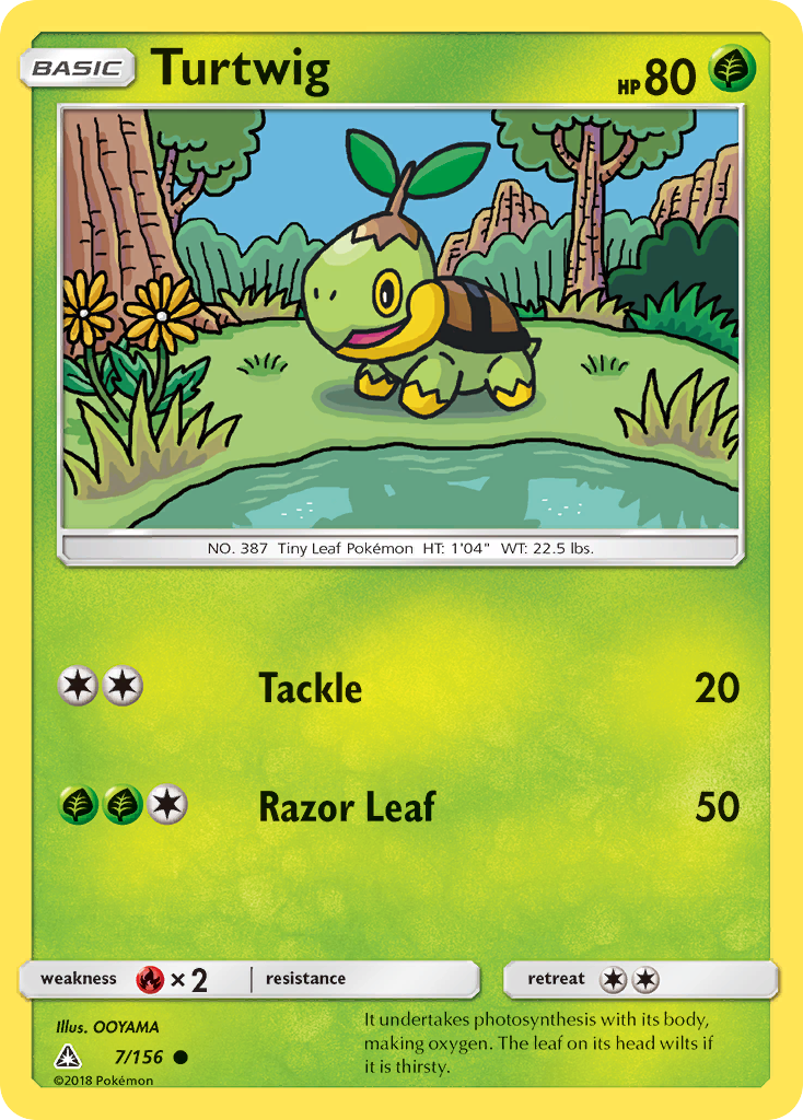 Turtwig (7/156) [Sun & Moon: Ultra Prism] | Good Games Modbury