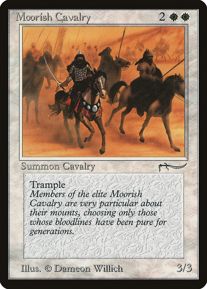 Moorish Cavalry (Light Mana Cost) [Arabian Nights] | Good Games Modbury