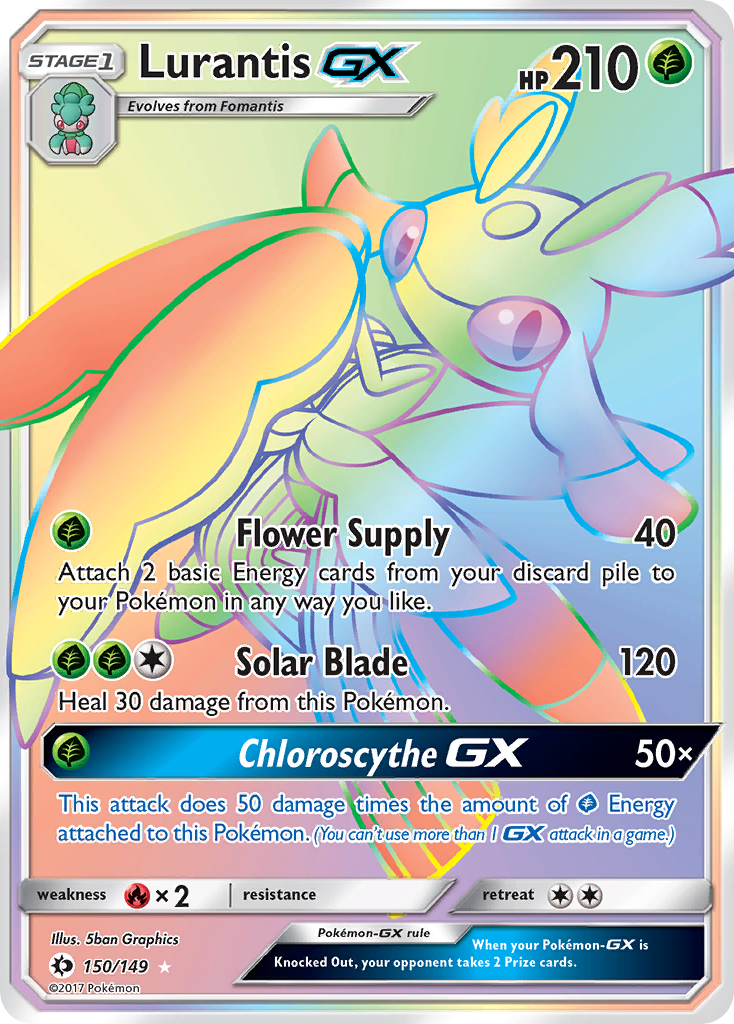 Lurantis GX (150/149) [Sun & Moon: Base Set] | Good Games Modbury