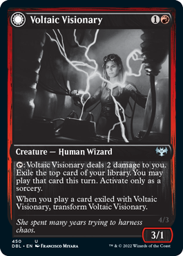 Voltaic Visionary // Volt-Charged Berserker [Innistrad: Double Feature] | Good Games Modbury