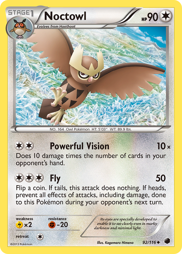 Noctowl (92/116) [Black & White: Plasma Freeze] | Good Games Modbury