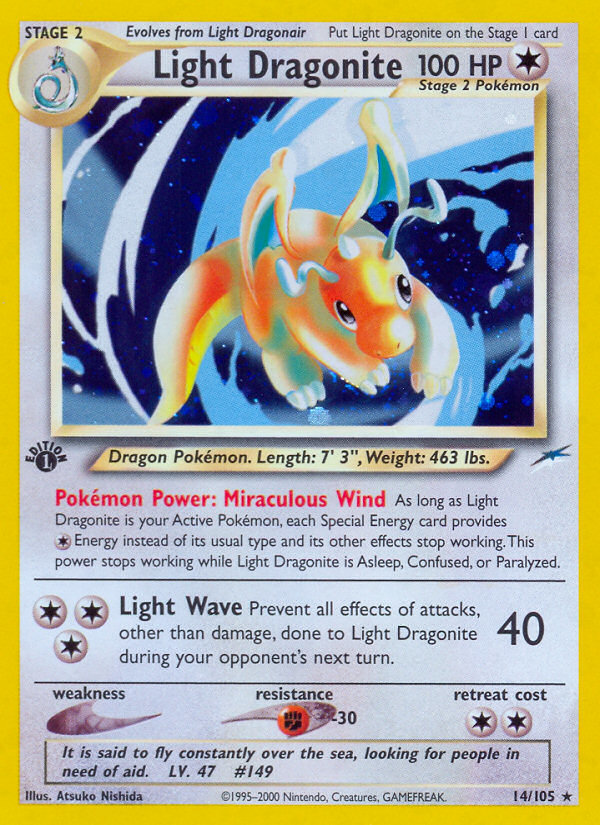 Light Dragonite (14/105) [Neo Destiny 1st Edition] | Good Games Modbury