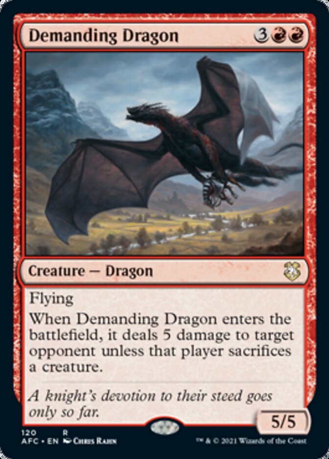 Demanding Dragon [Dungeons & Dragons: Adventures in the Forgotten Realms Commander] | Good Games Modbury