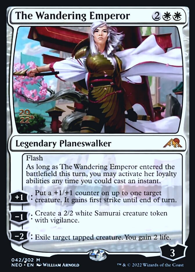 The Wandering Emperor [Kamigawa: Neon Dynasty Prerelease Promos] | Good Games Modbury