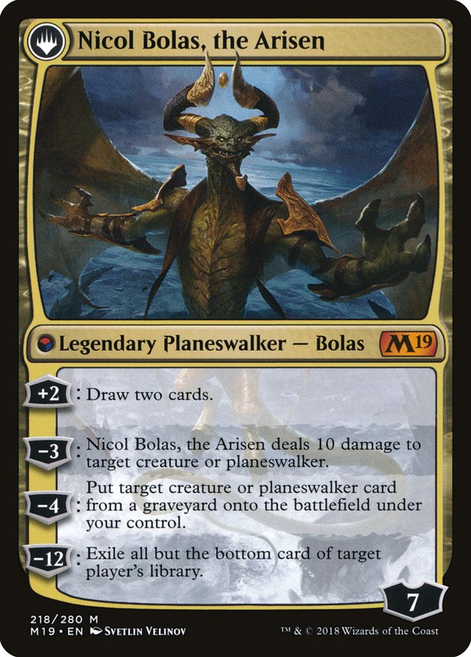 Nicol Bolas, the Ravager // Nicol Bolas, the Arisen [Core Set 2019] | Good Games Modbury