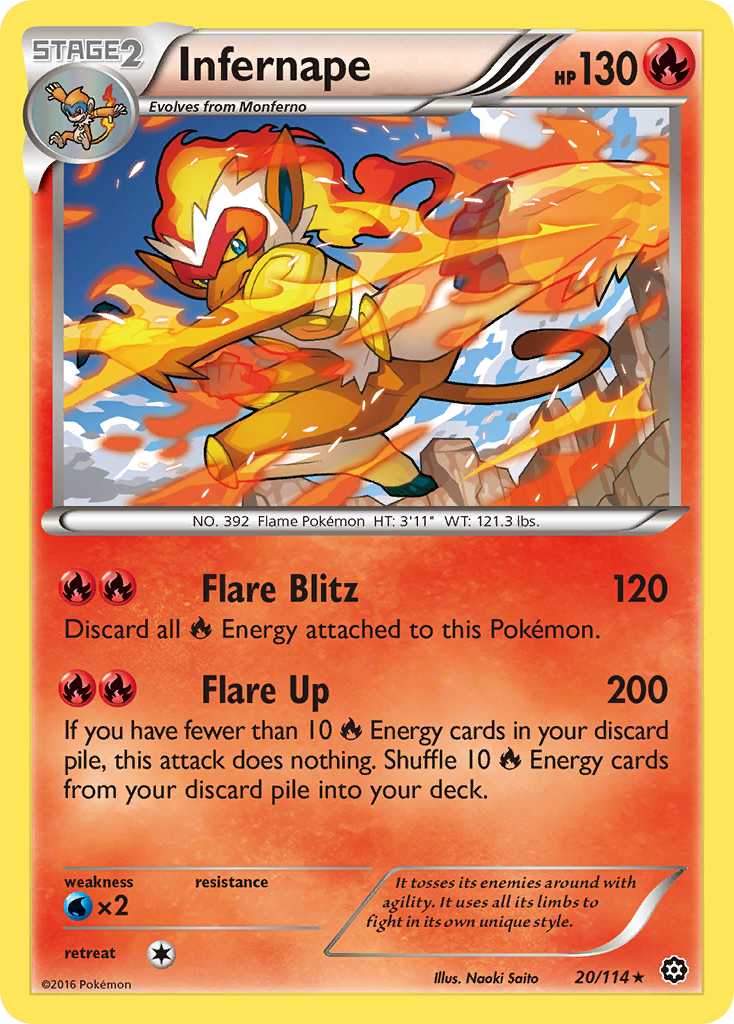 Infernape (20/114) [XY: Steam Siege] | Good Games Modbury