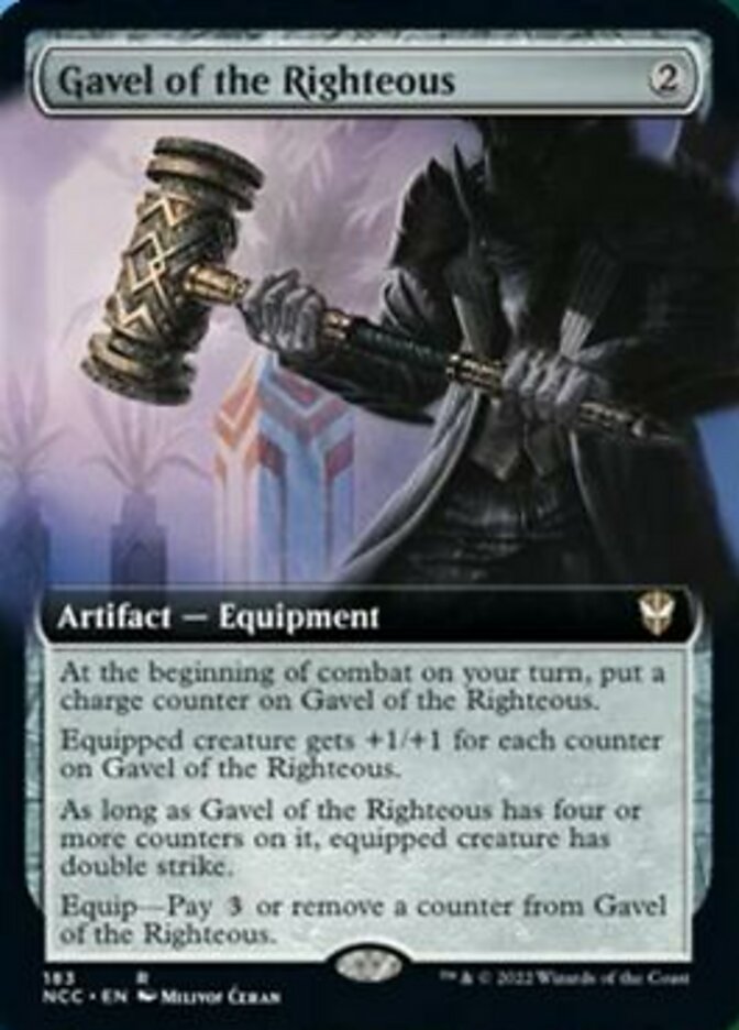 Gavel of the Righteous (Extended Art) [Streets of New Capenna Commander] | Good Games Modbury