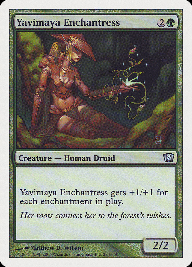 Yavimaya Enchantress [Ninth Edition] | Good Games Modbury