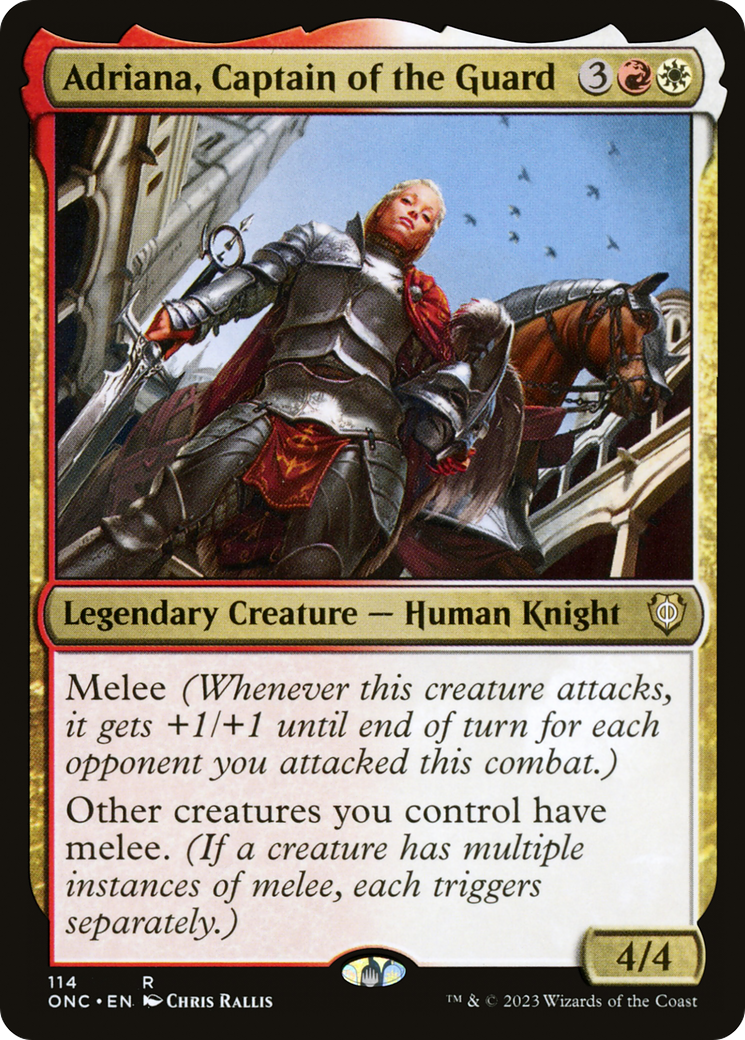 Adriana, Captain of the Guard [Phyrexia: All Will Be One Commander] | Good Games Modbury