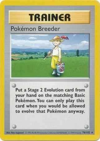 Pokemon Breeder (76/102) [Base Set Shadowless Unlimited] | Good Games Modbury
