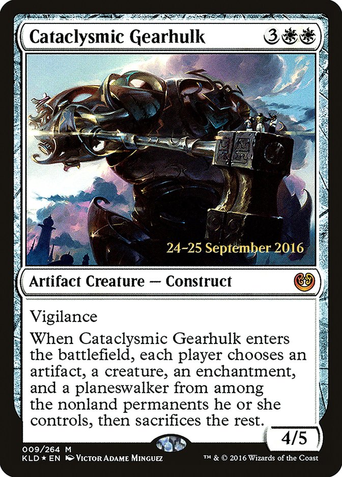 Cataclysmic Gearhulk [Kaladesh Prerelease Promos] | Good Games Modbury