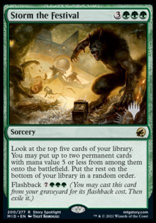 Storm the Festival (Promo Pack) [Innistrad: Midnight Hunt Promos] | Good Games Modbury